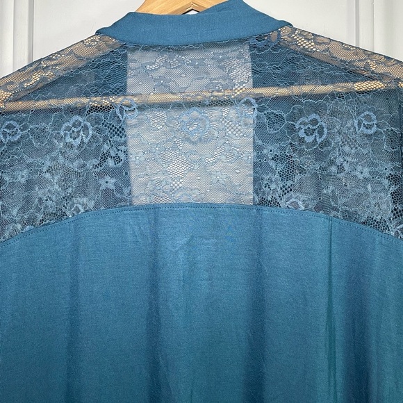 Torrid 1X Cardigan Sweater Long Open Lace Spring Lightweight Pockets Str… - Picture 12 of 14